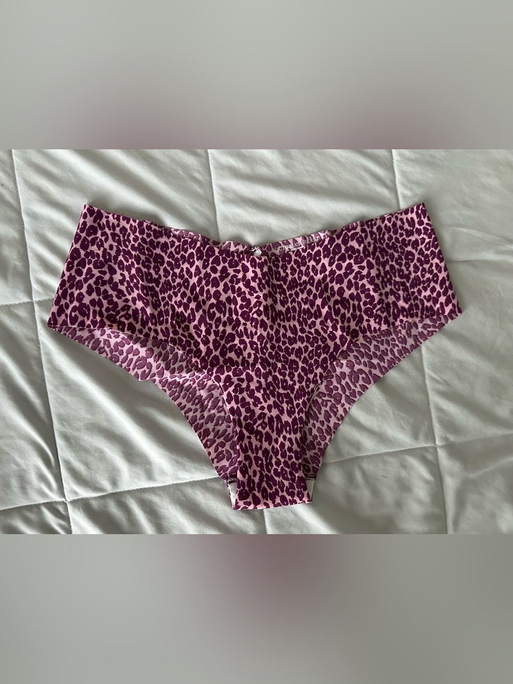 Victoria's Secret Maroon Leopard Cheeky Pink and Purple Leopard Panty L Large